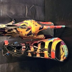 Shi by Jouneys women's color lace up heels size 6.5